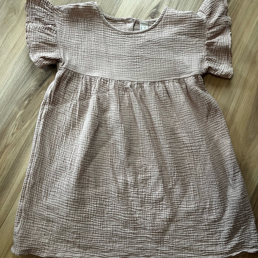 Girls blush pink H&M dress